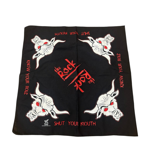 Vintage The Rock WWF Bandana