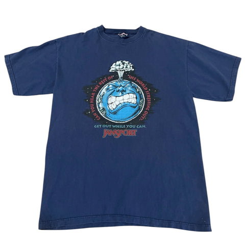 Vintage Jansport Get Out While You Can T-shirt