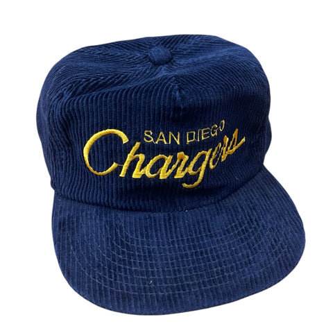 Vintage San Diego Chargers Corduroy Script Hat