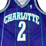 Vintage Larry Johnson Charlotte Hornets Champion Jersey (Stitched)