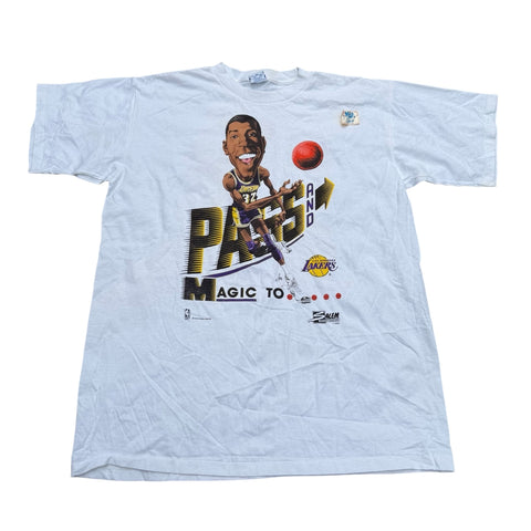 Vintage Magic Johnson James Worthy Caricature T-shirt