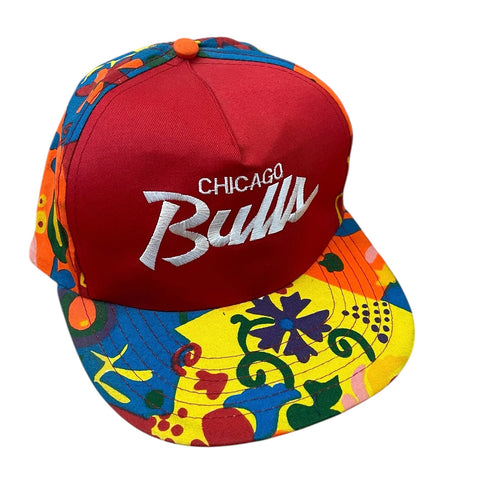 Vintage Chicago Bulls Floral Script SnapBack