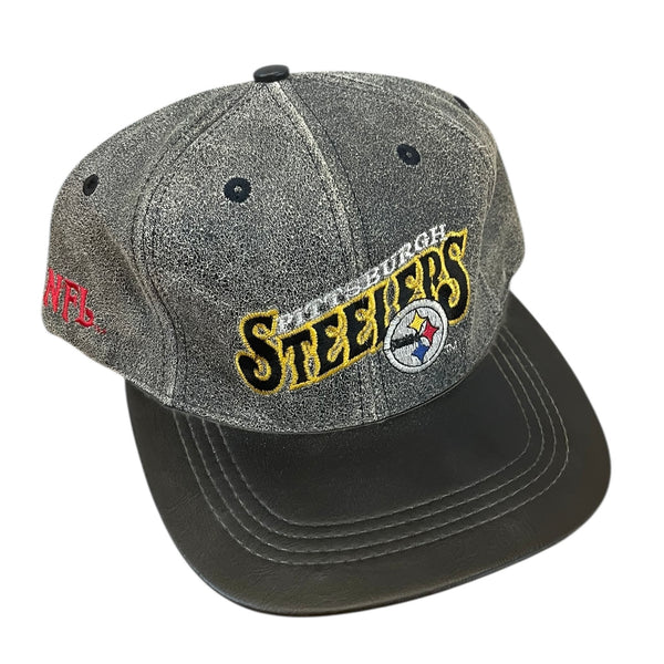 Vintage Pittsburgh Steelers Leather Strapback