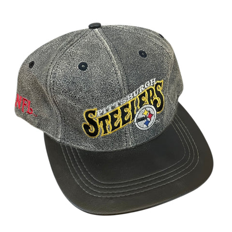 Vintage Pittsburgh Steelers Leather Strapback