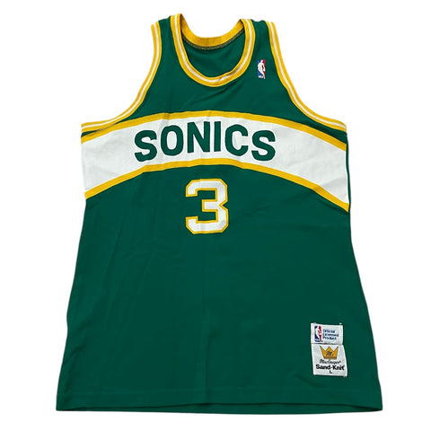 Vintage Seattle Sonics Dale Ellis Sand Knit Jersey