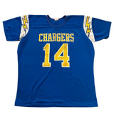 Vintage San Diego Chargers Dan Fouts Jersey T-shirt