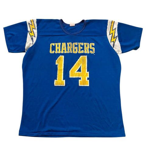 Vintage San Diego Chargers Dan Fouts Jersey T-shirt
