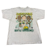 Vintage Seattle Supersonics Caricature T-shirt