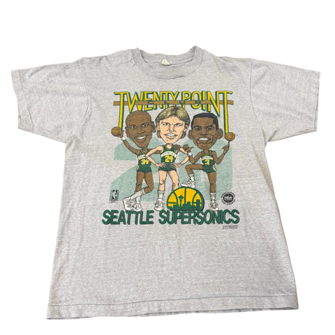 Vintage Seattle Supersonics Caricature T-shirt
