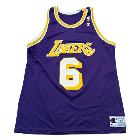 Vintage Eddie Jones Lakers Champion Jersey