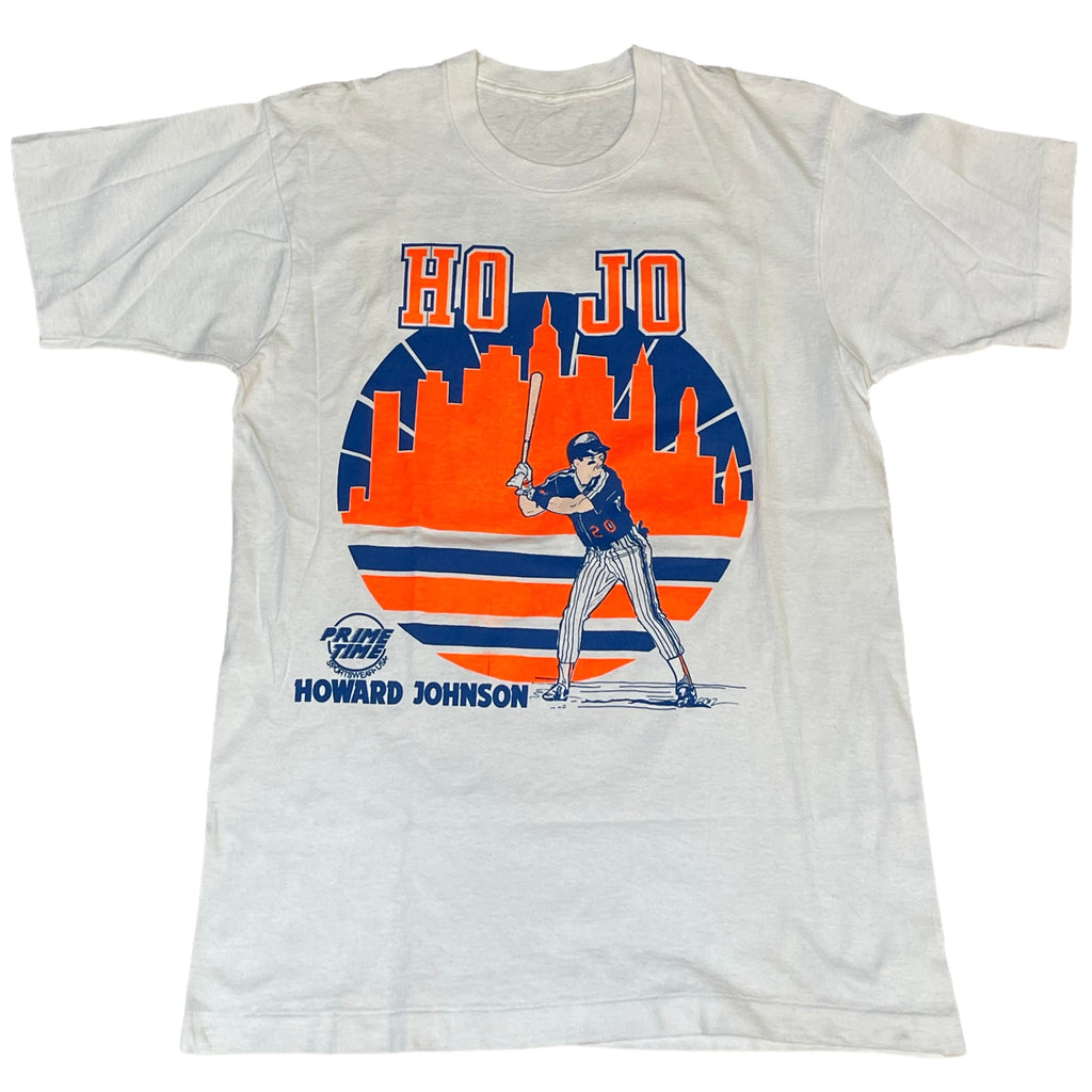 HOWARD JOHNSON New York Mets 1987 Majestic Throwback Away Baseball