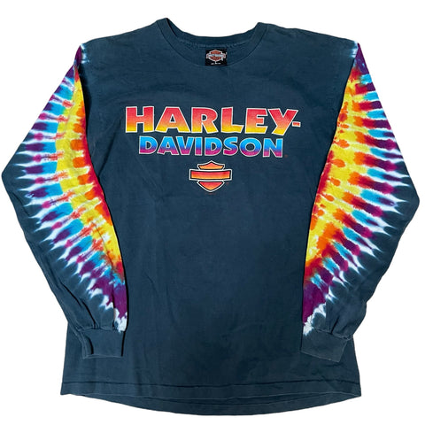Vintage Harley Davidson Tie Dye Long Sleeve T-shirt