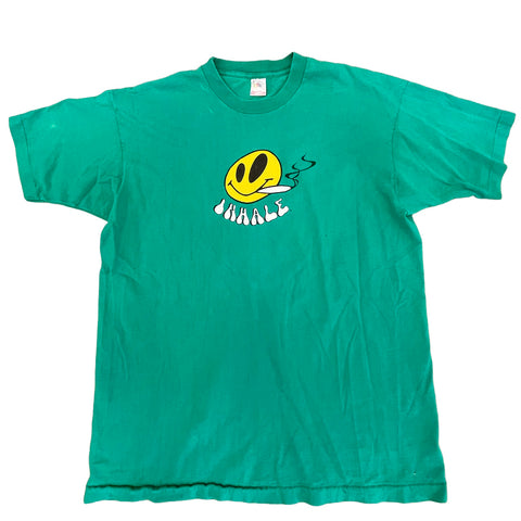 Vintage Inhale Smiley Face T-shirt