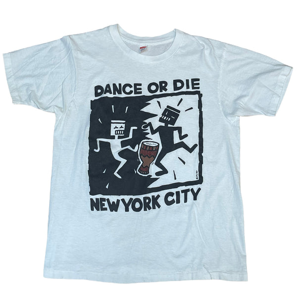 Vintage Dance or Die New York Pop Art T-shirt