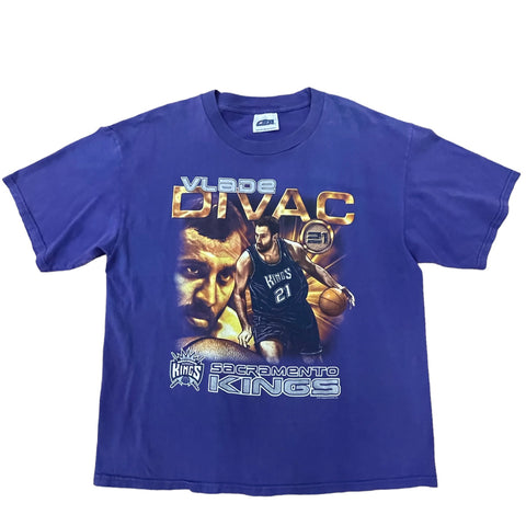 Los Angeles Lakers Vlade Divac Throwback Adidas T Shirt