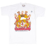 Vintage Chicago Bulls 1998 NBA Finals Caricature T-shirt NWT