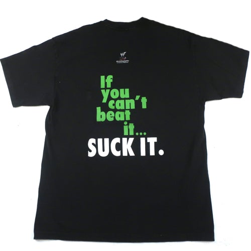 Maglietta Vintage WWF Wrestling 1998 D-Generation X DX 'Suck It' - Taglia L, Alstyle, Nuova Con Etichette