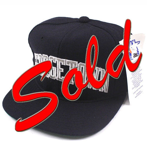 Casquette Snapback Vintage Georgetown Hoyas Années 90 – Marque Youngan, Mélange Laine, Taille Unique