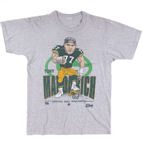 Vintage Tony Mandarich Green Bay Packers Caricature T-shirt