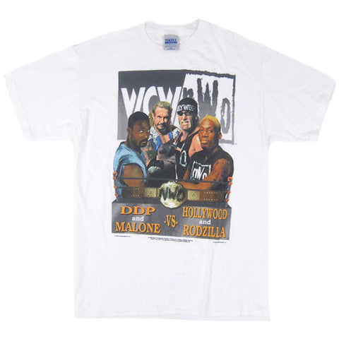 Vintage NWO WCW Rodzilla DDP Malone Hollywood T-shirt