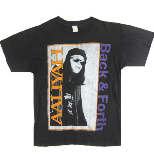 Aaliyah Back and Forth Tシャツ Lサイズ ブラック Vintage Aaliyah Back & Forth T-Shirt 1994 R&B R. Kelly Age Ain't
