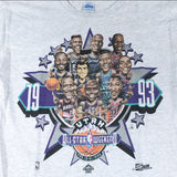 Vintage 1993 NBA All Star Caricature T-Shirt