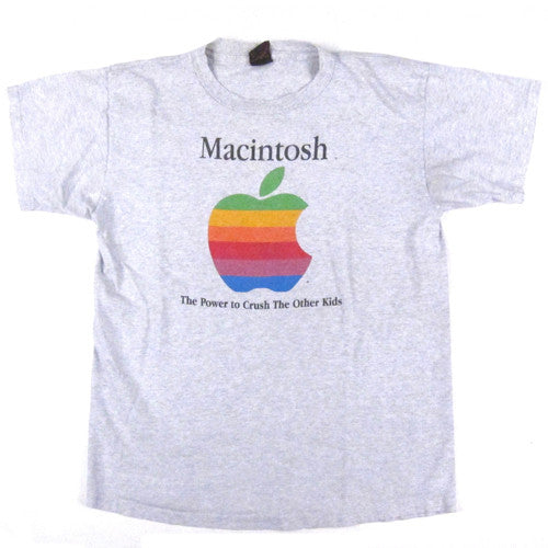 Vintage Macintosh Apple The Power To Crush Other Kids T-Shirt