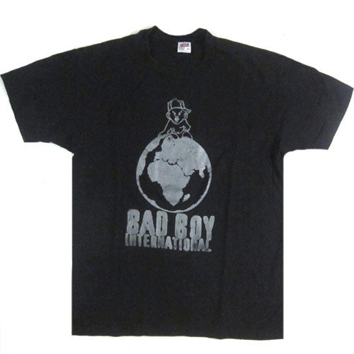 Vintage Bad Boy Record International T-Shirt Rap Hip Hop 90s