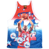 Vintage Charles Barkley Philadelphia Sixers Starter Tank Top Jersey