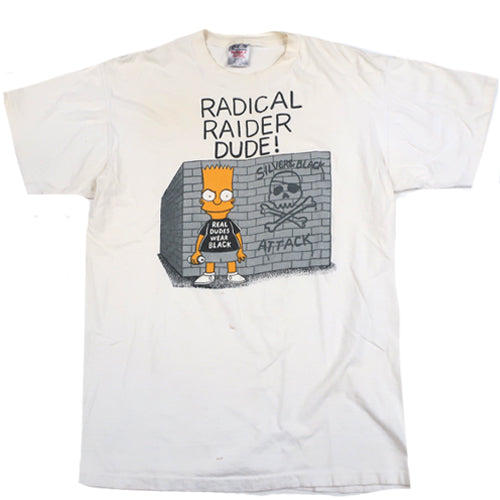 Vintage Bootleg Bart Radical Raider Dude T-Shirt