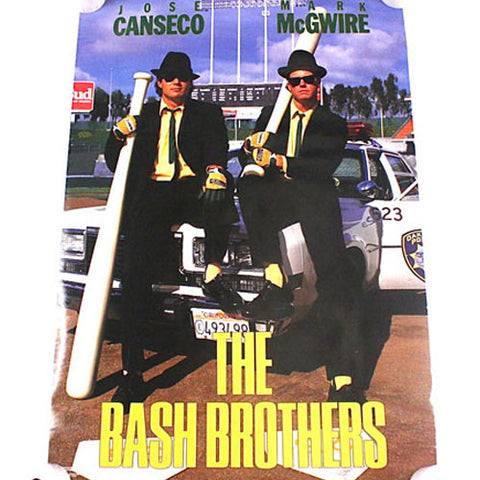 Vintage Jose Canseco Mark McGwire "The Bash Brothers" Poster