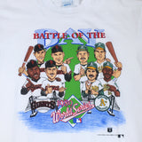 Vintage Giants vs A's Battle of the Bay Caricature T-shirt