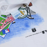 Vintage Giants vs A's Battle of the Bay Caricature T-shirt