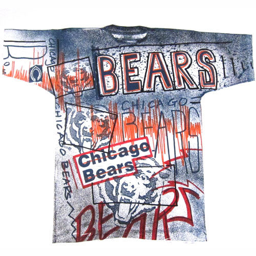 Vintage 1991 Chicago Bears All Over Print T-Shirt