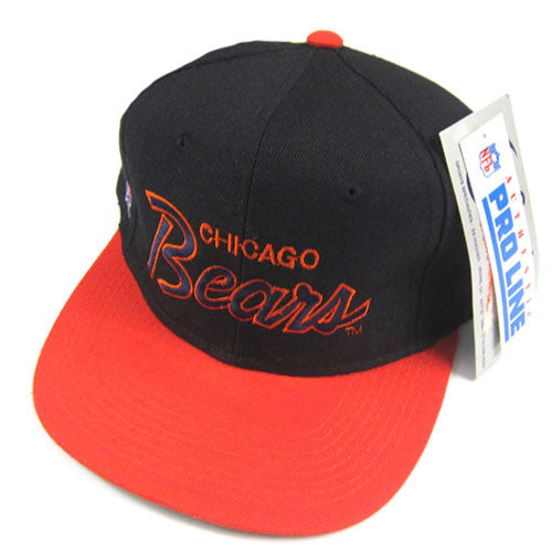 Vintage Chicago Bears Script Snapback Hat NWT
