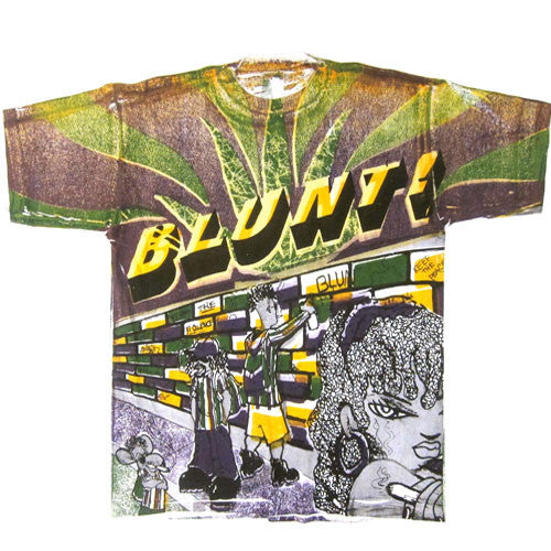 Vintage 90s Blunt All Over Print T-shirt