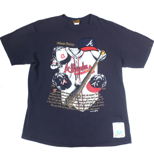 Vintage Atlanta Braves T-shirt 1991 MLb baseball Nutmeg