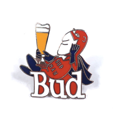 Vintage Bud Man Budweiser Beer Pin