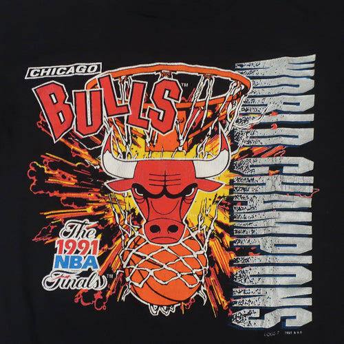 Vintage Chicago Bulls 1991 T-shirt NBA Basketball Jordan Pippen Rodman ...