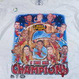 Vintage Chicago Bulls 1998 Finals Caricature T-shirt NWT