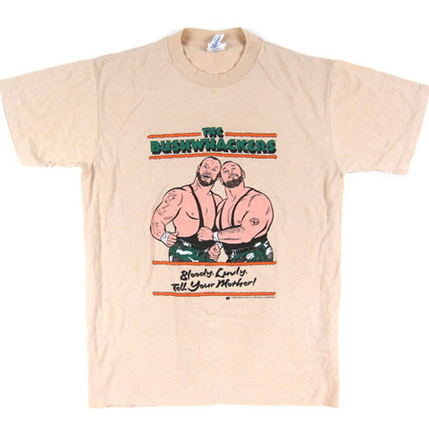 Vintage The Bushwhackers 1989 WWF T-Shirt