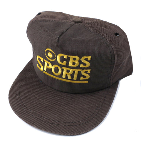 Vintage CBS Sports Corduroy Snapback Hat