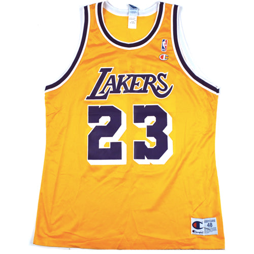 Vintage Cebric Ceballos LA Lakers Champion Jersey 90s NBA