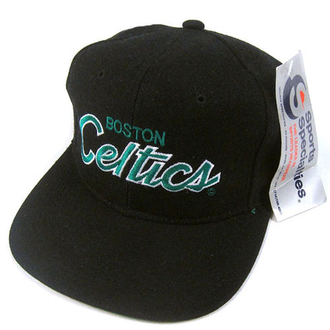 Vintage Boston Celtics Sports Specialties Script Snapback NWT