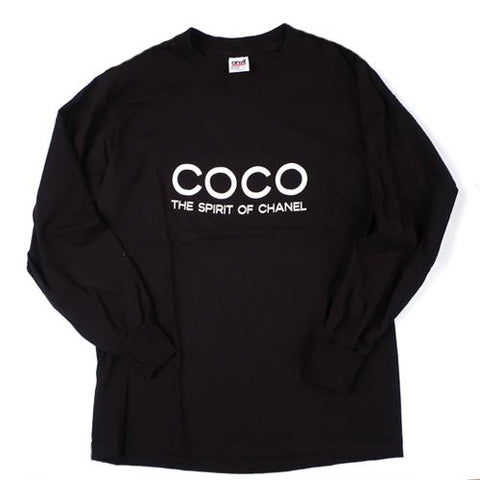 Vintage COCO The Spirit of Chanel Long Sleeve T-shirt Perfume