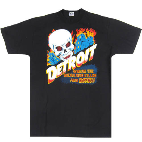 Vintage Detroit Where the Weak are Killed and Eaten T-shirt