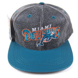 Vintage Miami Dolphins leather Snapback Hat