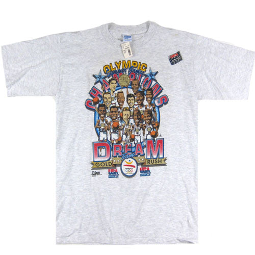 Vintage 1992 Basketball USA Dream Team Caricature T-shirt