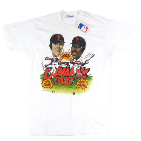 Vintage San Francisco Giants Dynamic Duo Caricature T-shirt