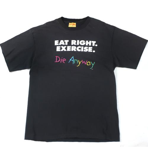 Vintage Eat Right. Exercise. T-shirt